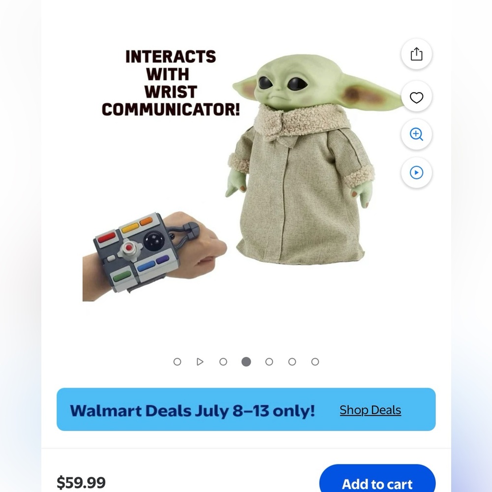 Interactive yoda with Wrist controller